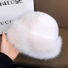 Load image into Gallery viewer, Fluffy Fur Fisherman Hat For Women Winter Plush Ear Protection Cap Windproof Warm Headgear Fashion
