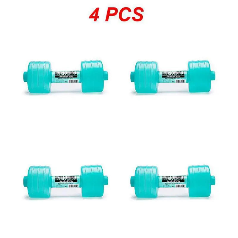 1/2/4PCS 1kg Gym Weight Loss Exercise Women Comprehensive Home Water Dumbbells For Fitness Aquatic Barbell