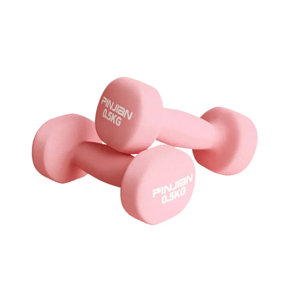 2Pcs Dumbbell Fitness Equipment Stable Durable Dumbbell 0.5kg Weight Bodybuilding Training at Home For Women Fitness Equipment