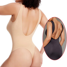 Load image into Gallery viewer, Sexy Open Back Thongs Bodysuit Women Tank Top Shapewear Tummy Control Body Shaper Invisible Under Dress
