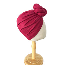 Load image into Gallery viewer, New Pre-Made Knotted Turban Hat Suede Head Wraps Elegant Pleated Beanies Headscarf For Women Turban
