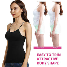 Load image into Gallery viewer, Plus Size Camisole for Women Tummy Control Cami Shaper Seamless Compression Tank Top Waist Cincher Shapewear for Women
