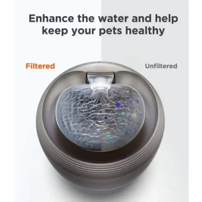 Pet Automatic Water Fountain With LED Light Ultra Silent Pet Drinking Water Fountain USB Cats Electric Mute 2.5L Pet Water Feeder