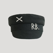 Load image into Gallery viewer, Autumn Winter Newsboy Caps Women Wool Diamond Letter Caps Baker Boy Cap
