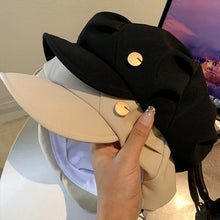 Load image into Gallery viewer, New Female Short Brim  Caps Ladies Pleated Berets Hats Spring Autumn Ins Polyester
