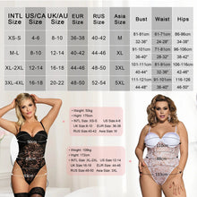 Load image into Gallery viewer, Floral Lace Bodysuit Big Size Underwire Bra Pad Summer Rompers Sleeveless Strap Push Up
