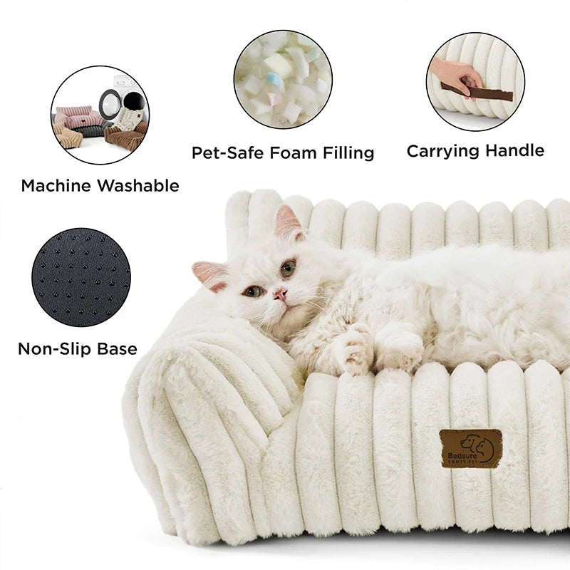 Cats Bed Pet Products for Winter Supplies Warm Puppy Bed Accessories Dog Mat Goods House Beds Houses and Habitats Cushions Thing