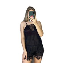 Load image into Gallery viewer, Womens Pajama Sets Soft Lingerie Sleepwear Silk Satin 2 Piece Cami Shorts Set
