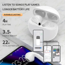 Load image into Gallery viewer, Bluetooth Earphones for iPhone Wireless Bluetooth Headset Pro 6 TWS Noise Cancelling Earbuds with Mic
