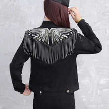 Load image into Gallery viewer, Women Jacket Coat Stage Performance Costumes Are Sparkling, Spring Autumn New Tassel Sequins Slim Handsome for External Wear
