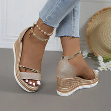 Load image into Gallery viewer, Summer New Super High Heel Women Sandals Women&#39;s Versatile Platform Flatform Shoes
