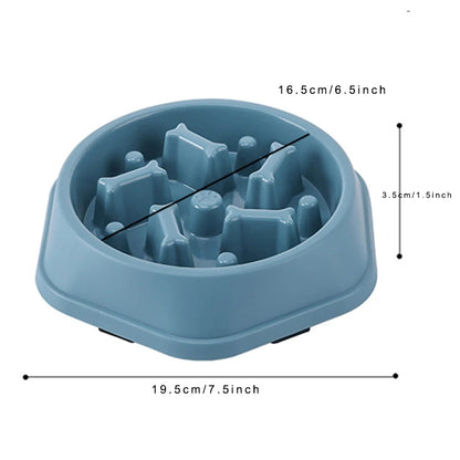 Slow Feeder Dog Bowl Anti-choking Slow Feeding Bowls for Dogs Anti-slip Pet Slow Eat Dishes Puzzle Bowls for Small Medium Dogs