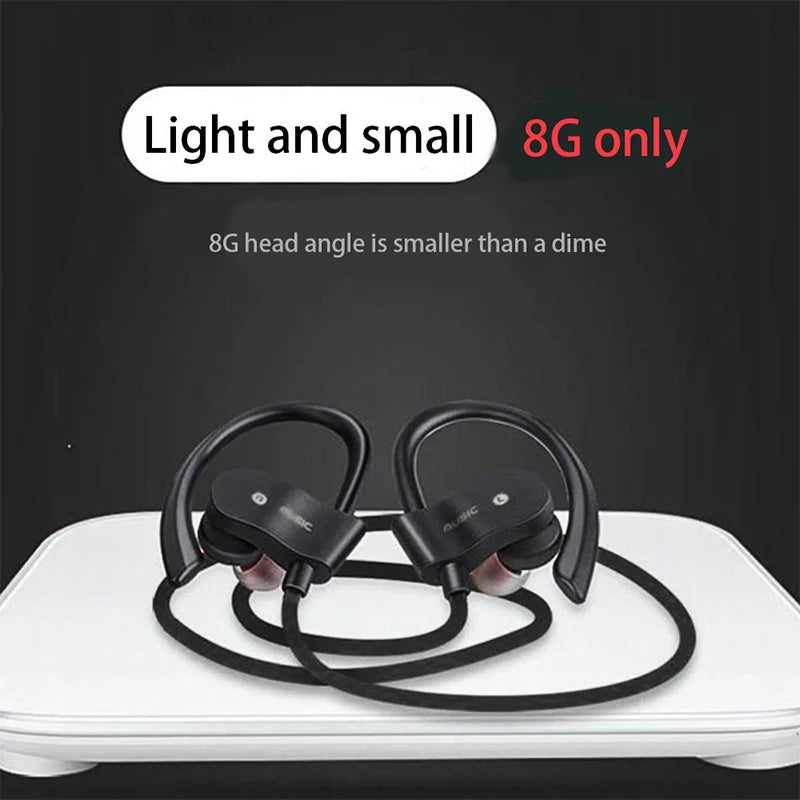 Wireless Headphones Earloop Ear Hook Earbuds Wireless Bluetooth Headset Handsfree Neckband With Mic Bluetooth Earphones