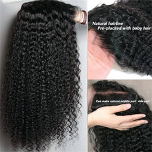 Load image into Gallery viewer, Put On And Go 4x4 Bob Lace Front Wigs 180% Density Kinky Curly Pre Cut 4x4 Lace Closure Wig Kinky Curly Glueless Wigs
