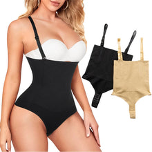 Load image into Gallery viewer, Thongs Bodysuit Women Shapewear Waist Trainer Body Shaper Slimming Sheath Flat Belly High Waist Tummy Control Panties
