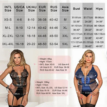 Load image into Gallery viewer, Hot Teddies Bodysuit Women Lace Suspenders Trim Leotard Ladies V Neck Sexy Overalls Rompers
