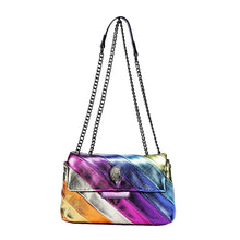 Load image into Gallery viewer, Shoulder Handbag Brand Rainbow Shoulder Bags Patchwork Crossbody Bag for Women Bag PU Leather Purses Tote Bag
