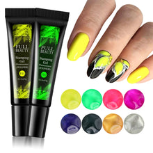 Load image into Gallery viewer, Fluorescent Stamping Plates Gel Nail Polish Manicure Set Hybrid Lacquer Gel For Nails Art Template Printing Accessories
