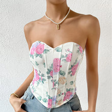 Load image into Gallery viewer, Shoulder Y2K Crop Tops,Printed Sleeveless Vest Woman,Sexy Backless Slim Strapless
