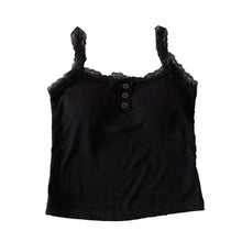 Load image into Gallery viewer, Lace Tank Top For Women Fashion Sleeveless Slim Crop Top Camisole Vest Strappy Tops
