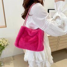 Load image into Gallery viewer, New Plush Bag Women&#39;s Plush Bag Versatile Plush Crossbody Fashion Korean Edition Single Casual Shoulder Tote Bag
