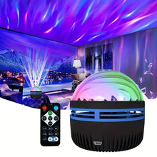 Load image into Gallery viewer, Water Ocean Wave Starry Projector Led Night Light USB Galaxy Creative Romantic Decoration for Home
