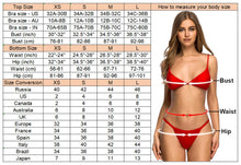 Load image into Gallery viewer, Sequin Fringed Skirt Halter Bikini Women Swimwear Female Swimsuit Three-pieces Bikini set Bather Bathing Suit
