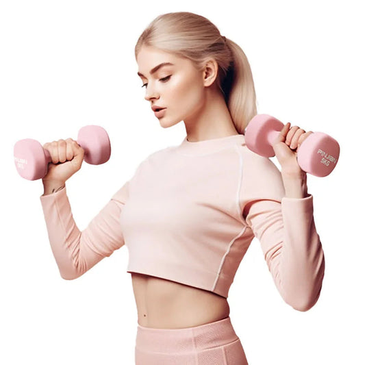 2Pcs Dumbbell Fitness Equipment Stable Durable Dumbbell 0.5kg Weight Bodybuilding Training at Home For Women Fitness Equipment