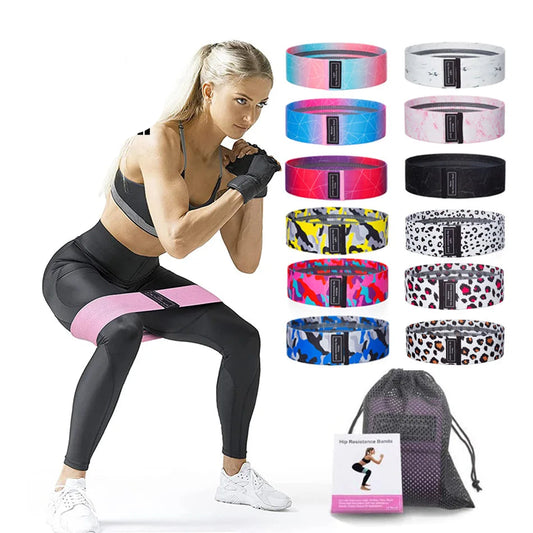 1/2/3PCS Elastic Rubber Bands Set for Women Men Fitness Gym Home Resistance Booties Band Hip Circle Expander Workout