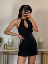 Load image into Gallery viewer, Summer new style casual and sexy backless slim fit solid color suspender dress short skirt
