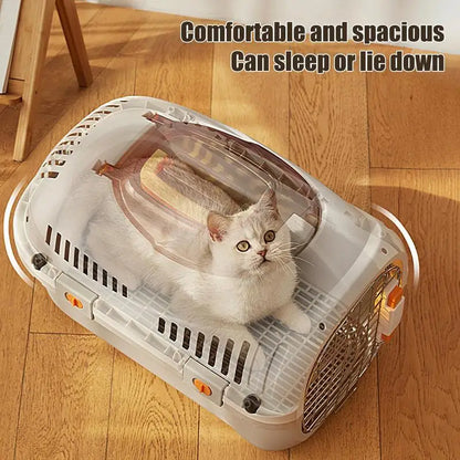 Pet Air Case Portable Pets Cage Outdoor Travel Car Consignment Case Aircraft Air Transport Box Suitable For Kitten Puppy