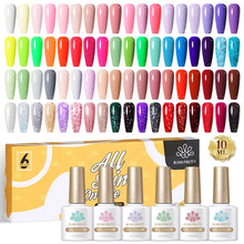 Load image into Gallery viewer, 3/6PCS Gel Nail Polish Set Macaroon Color Gel Semi Permanent UV Led Varnish Nail Art Design Soak Off Nail Gel Set
