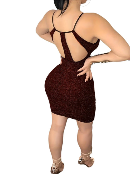 Women's Sexy Sleeveless Bodycon Cami Dress for Club, Party, and Everyday Wear - Shop & Buy