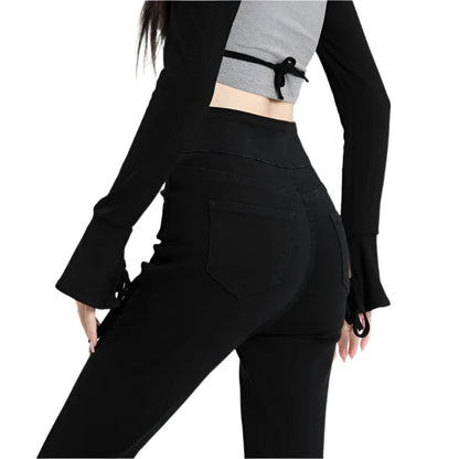 Woman Jeans Vintage High Waist Women Skinny Pencil  Slim Stretch Denim Pants Tight Trousers