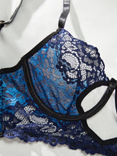 Load image into Gallery viewer, Women Lace Sexy Lingerie Suits Strap Backless Bra+Mini Briefs Sensual Two Pieces Sets
