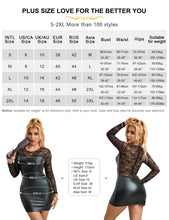 Load image into Gallery viewer, Black Erotic baby doll Women Faux Leather Nightgowns Lace Evening Dresses Vestidos Plus Size Dresses Latex Sexy Outfits Lingerie
