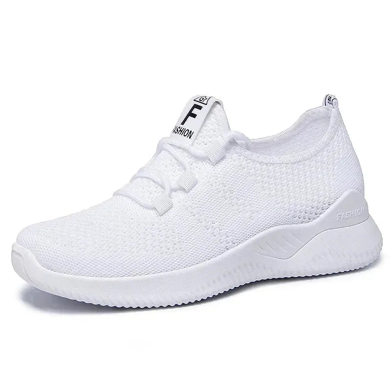 Women's Casual Sneakers Summer Comfortable Breathable Platform Shoes Fashion Women Versatile Lace-up Shoe - Shop & Buy