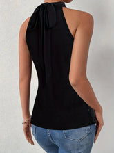 Load image into Gallery viewer, Sequined Tie Back Halter Tops, Elegant Bling Sleeveless Blouses For Summer
