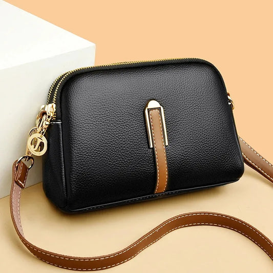 100% Genuine Leather Shoulder bag Women Handbag Designer Cowhide Flap Bag Luxury Women's Messenger Bags