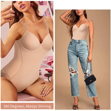 Load image into Gallery viewer, Women Bodysuit Shapewear Mesh Buttock Body Shaper with Underwire Bra Underwear Tummy Control Silmming Wasit Trainer Leopard
