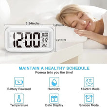 Load image into Gallery viewer, LED Digital Alarm Clock Backlight Snooze Data Time Calendar Desktop Multifunction Electronic Backlight Table Clock
