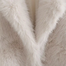 Load image into Gallery viewer, New women&#39;s fashion temperament versatile loose large lapel artificial fur effect coat
