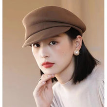 Load image into Gallery viewer, Party 100% Pure Wool Custom Autumn and Winter Beret Designer Wedding Ladies New Peaked Cap
