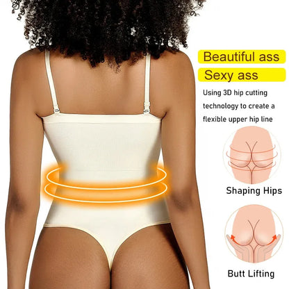 Womens Bodysuits Sexy Strapless Shapewear Thong Waist Trainer Butt Lifter Corset Slimming Compression Tummy Control Body Shaper - Shop & Buy