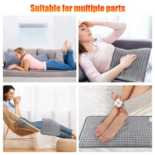 Load image into Gallery viewer, 110V-240V Electric Heating Pad for Abdomen Waist Back Pain Relief 3 Timer 10 Heat Levels
