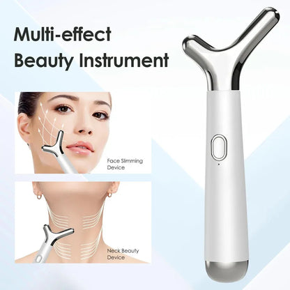 Y-shaped Facial Lifting Device Anti Aging Face Slimming Massager High-frequency Vibration Neck Beauty Lift Double Chin Remover - Shop & Buy