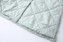 Load image into Gallery viewer, New Two-Color Fashionable and Versatile Diamond Check Quilted Hooded Long Cotton Coat
