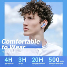 Load image into Gallery viewer, Wireless Bluetooth Earphone Transparent HIFI Headphones LED Power Digital Display Stereo Sound Earphones
