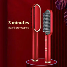 Load image into Gallery viewer, Professional Quick Heated Electric Hot Comb Hair Straightener Professional Negative Ion Hair Straightener
