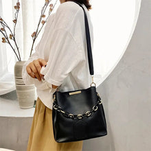 Load image into Gallery viewer, Women Leather Shoulder Bag Casual Women Handbags Crossbody Bag Bucket Bags
